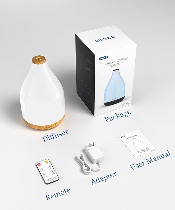 Essential Oil Diffuser for Home, 300ML Modern Décor Aromatherapy Diffusers - Image 9