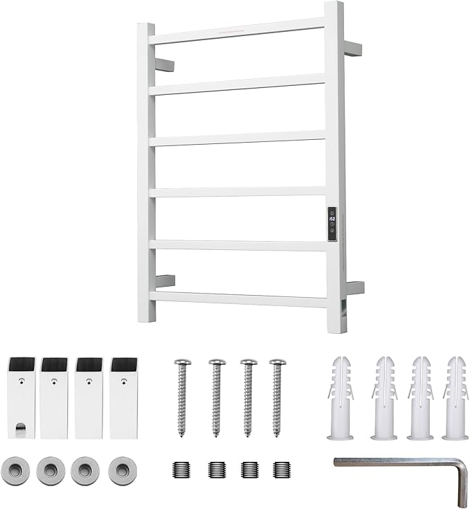 Heated Towel Racks for Bathroom, Wall Mounted Electric Towel Warmer Racks - Image 6