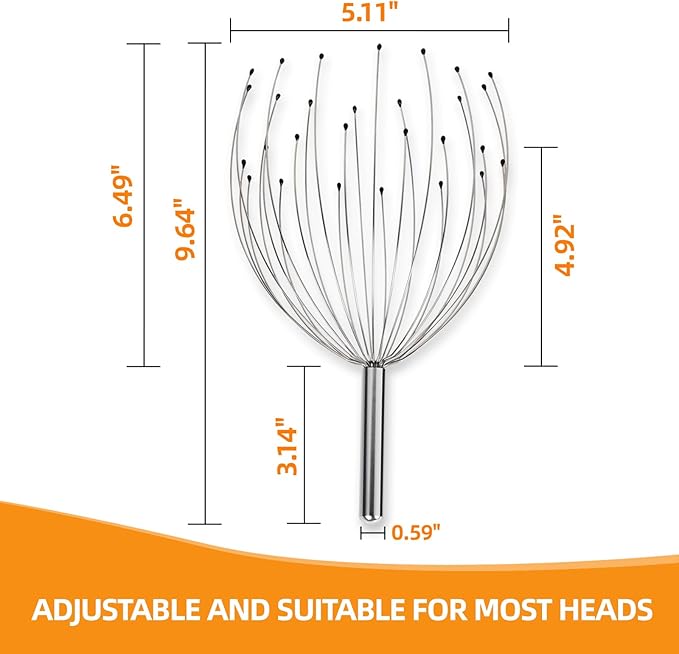 YEZY Head Massager 28 Fingers Head Scratcher Scalp Massager, Back Scratcher - Image 8