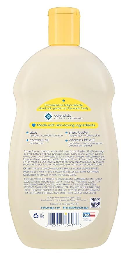Baby Magic Moisturizing Hair & Body Wash, 16.5 Fl Oz - Image 4