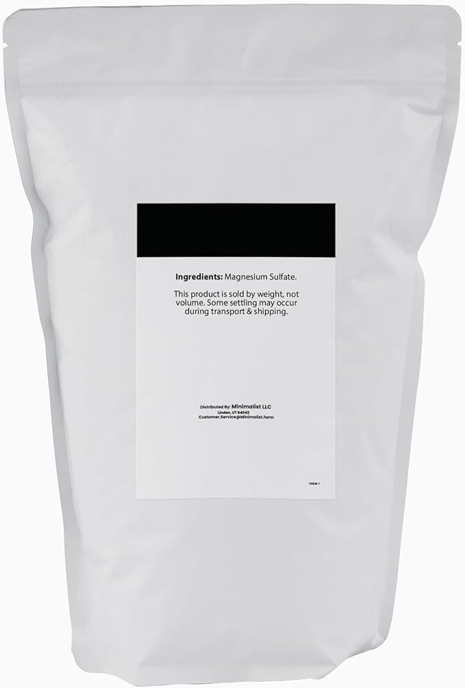 Minimalist Epsom Salt, Magnesium Sulfate, Packaged - Image 2