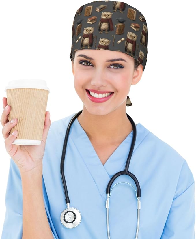 Alligator Ice Cream Working Cap, Scrub Cap - Image 6