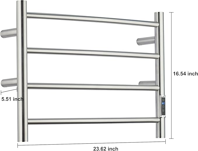 Heated Towel Racks for Bathroom, Wall Mounted Electric Towel Warmer Racks - Image 4