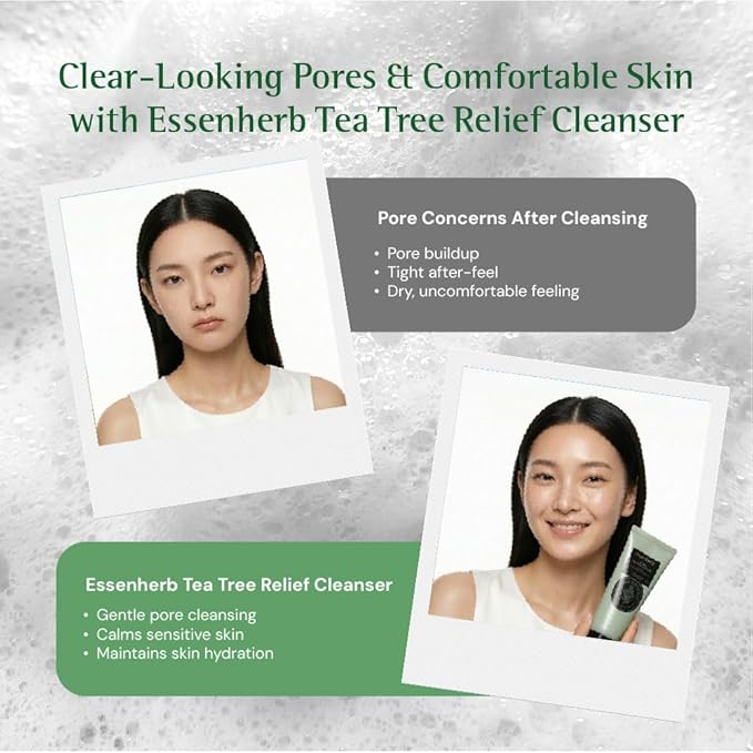 TeaTree relief Foam Cleanser -Gentle Face Wash - Image 8