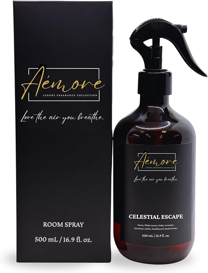 Room and Linen Spray/500 ml/Relaxing Home Fragrance, and Bathroom Deodorizer by A%C3%A9more