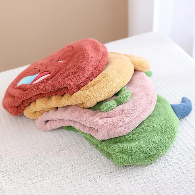 Hair Drying Towel for Kids Girls, Cute Cartoon Absorbent Quick Drying Bath Wrap - Image 7