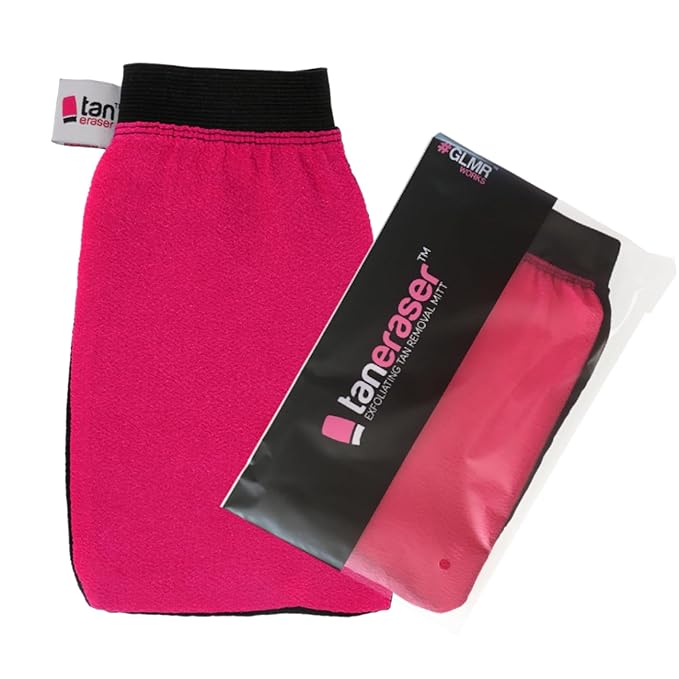 Tan Eraser Spray and Self Tan Remover Exfoliating Mitt | Salon Recommended by GLMRWorks