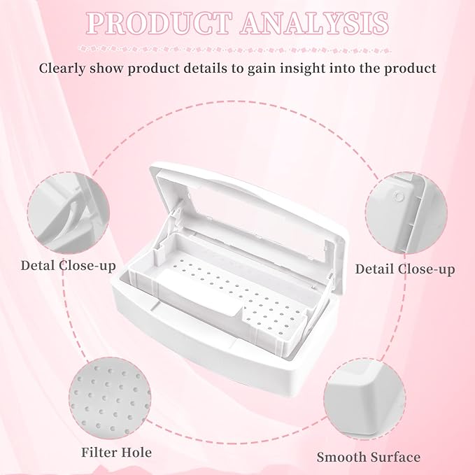 Nail Tool Sterilizer Box, Plastic Sterilizing Tray, Plastic Clean Sterilizing - Image 5
