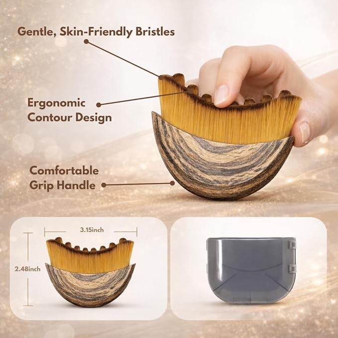 Lymphatic Contour Face Brush, Ergonomically Designed to Fit The Skin Precisely - Image 5