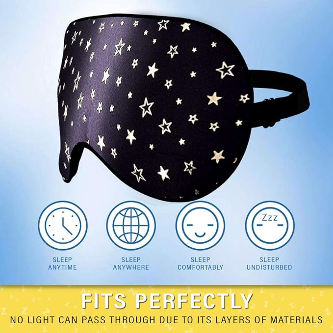 Silk Sleep Eye Mask for Men Women, Comfortable Super Soft Eye Mask - Image 3