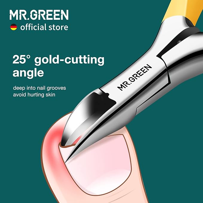 MR.GREEN Toenail Clippers Stainless Steel Ingrown Nail Cutter Thick and Hard - Image 3
