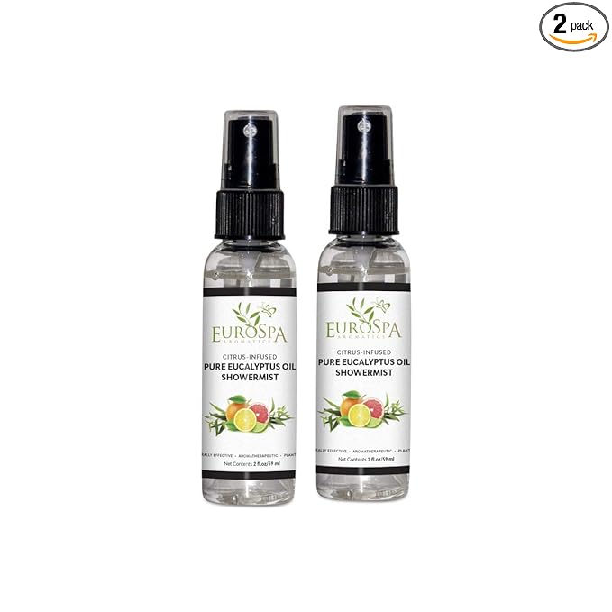 EuroSpa Aromatics Pure Eucalyptus Oil ShowerMist and Steam Room Spray, by EuroSpa+Aromatics