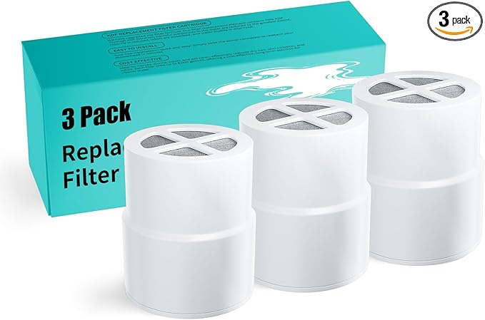 3-Pack Replacement Filter for JOLIE Shower Head, Compatible by Unknown