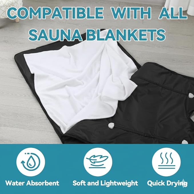 Sauna Towels for Infrared Sauna Blanket -Reusable & Machine-Washable Sauna - Image 2