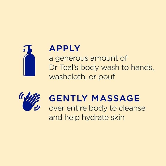 Dr Teal's Body Wash with Prebiotic Lemon Balm, Sage & Thyme Essential Oils - Image 5