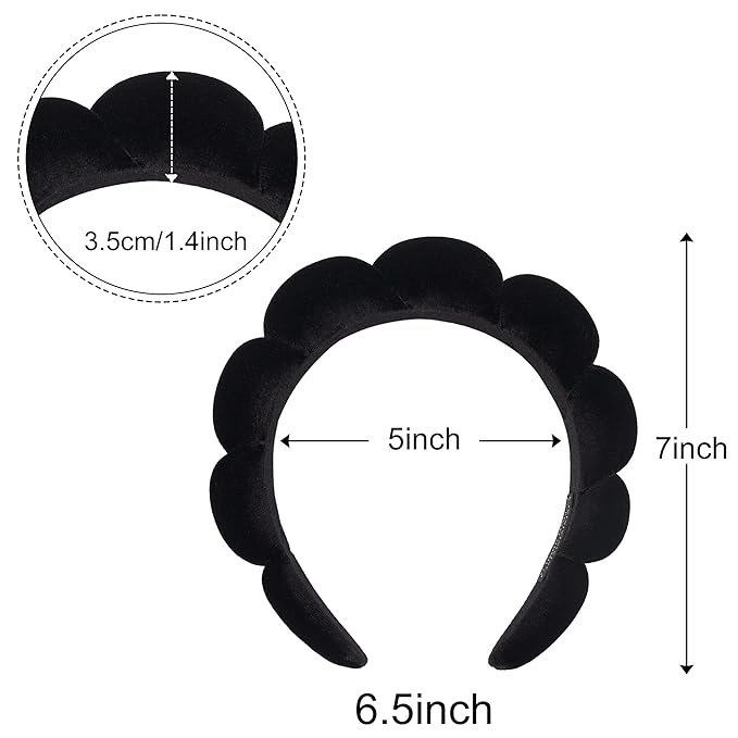 Ayesha Spa Headband for Women Sponge Headband for Washing Face Clouds Soft - Image 6
