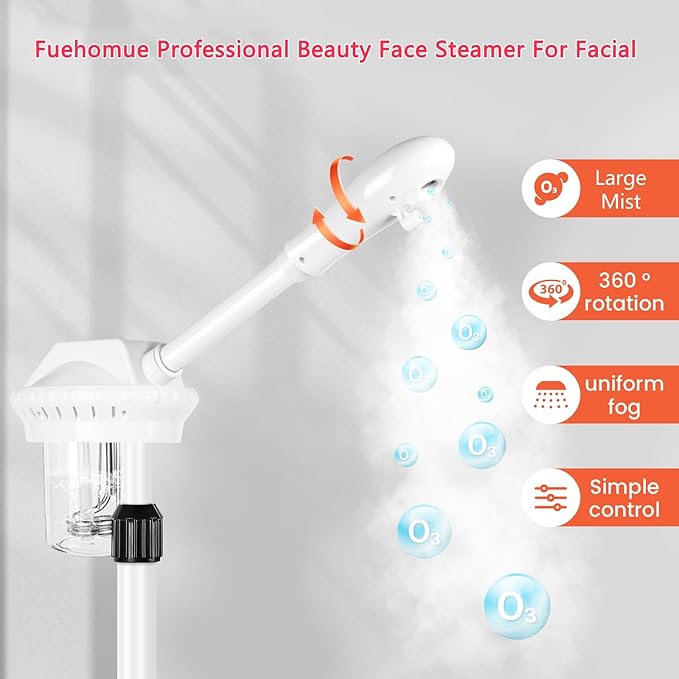 Facial Steamer Professional for Deep Cleansing and Hydration, Face Steamer for - Image 4