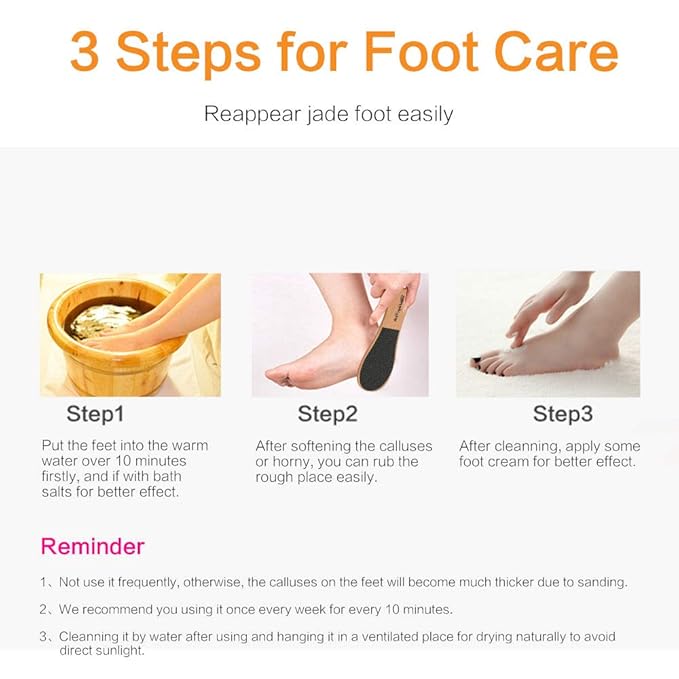 Foot File Callus Remover for Feet, Foot File for Dead Skin Foot Scrubber Heel - Image 4