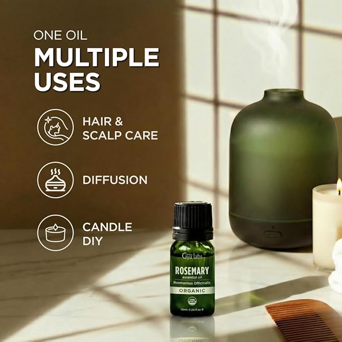 Gya Labs Organic Rosemary Essential Oil - Image 6