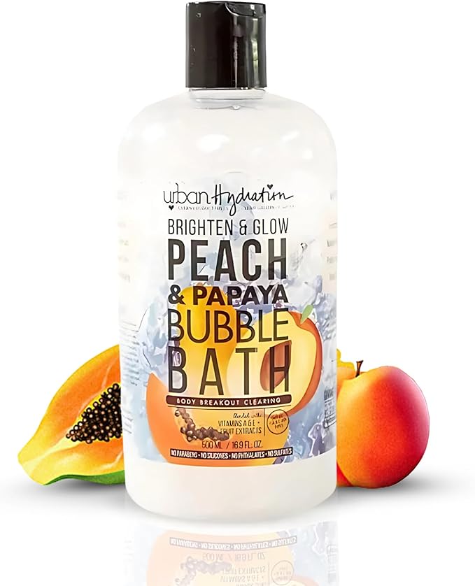 Urban Hydration Peach & Papaya Bubble Bath – Foaming Bubble Bath by UrbanHydration