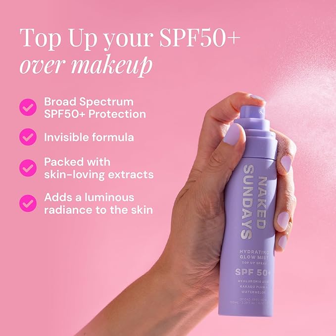 Naked Sundays SPF 50 Hydrating Glow Face Mist - Image 2