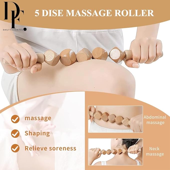 6-in-1 Wood Therapy Massage Tools – Lymphatic Drainage Massager Maderoterapia - Image 5