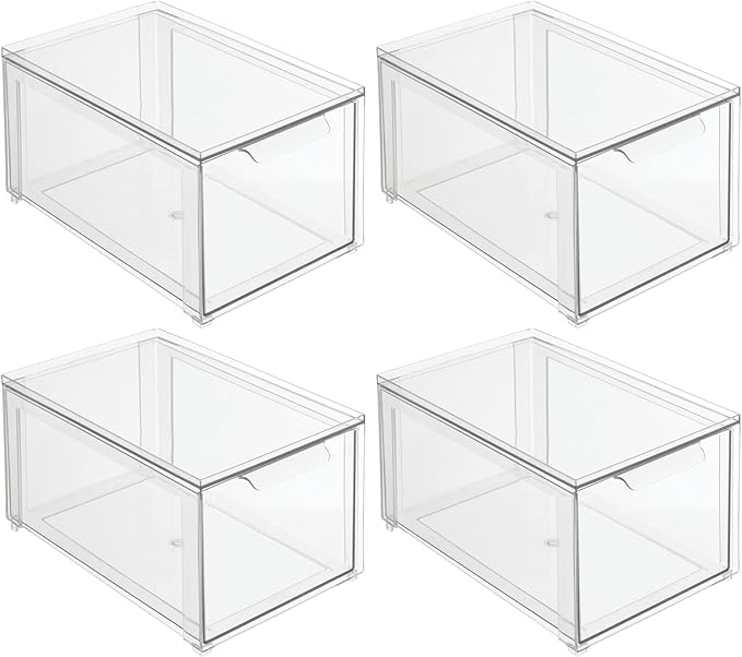 mDesign Plastic Stackable Bathroom Storage - Image 8
