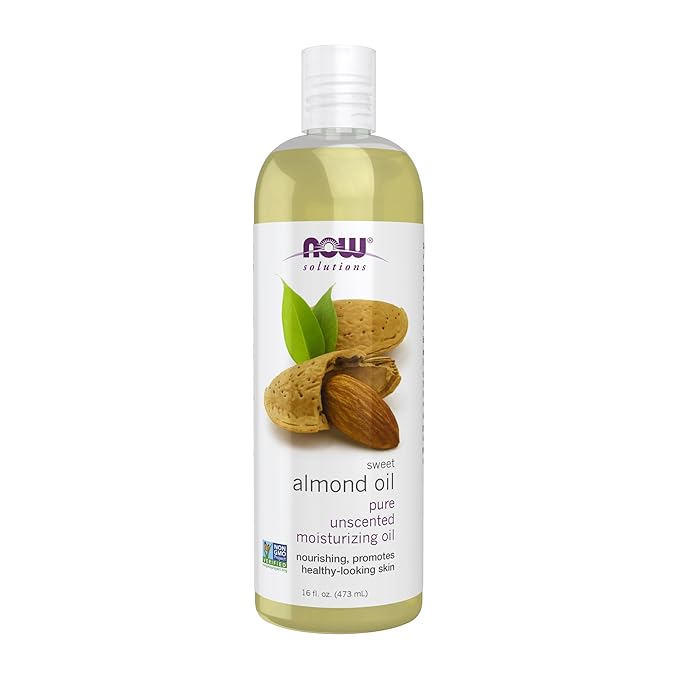 NOW Foods Solutions, Sweet Almond Oil, 100% Pure Moisturizing Oil, Promotes by NOW