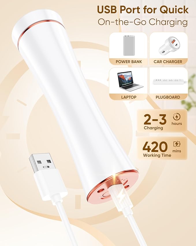 Electric Foot Callus Remover, 3-Speed Rechargeable Cordless Electronic Foot File - Image 4