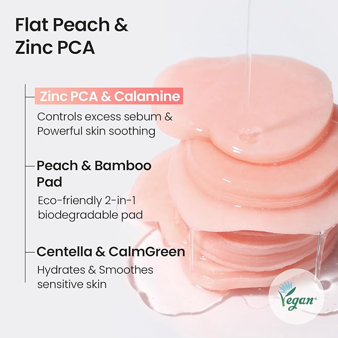 SKINFOOD Peach Cotton Zinc PCA Toner Pads, Korean Skincare - Image 4