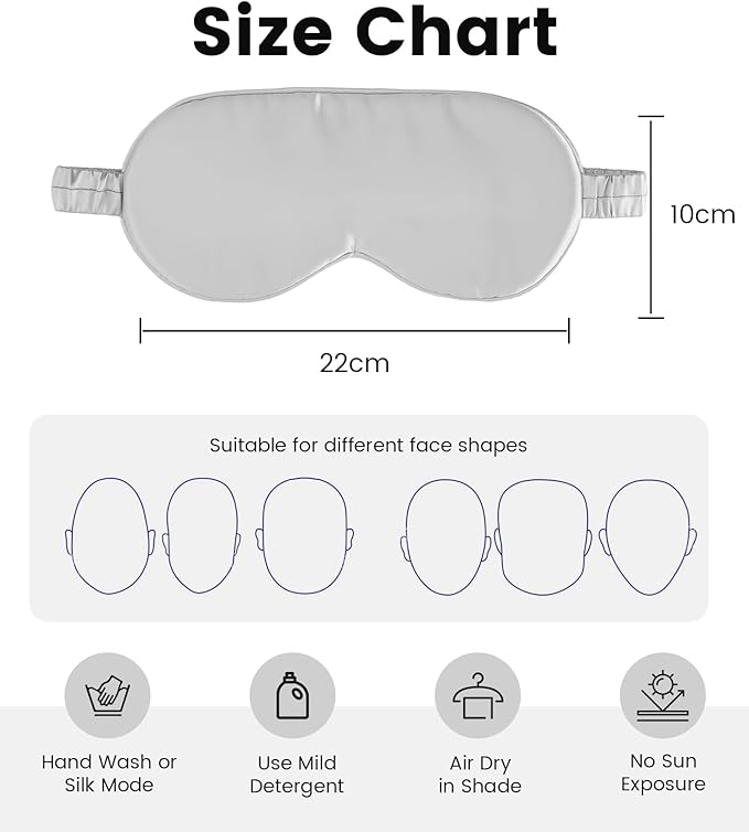 Formé & Found Formé & Found Luxury Silk Sleep Mask, 100% 6A Mulberry Silk Eye - Image 6