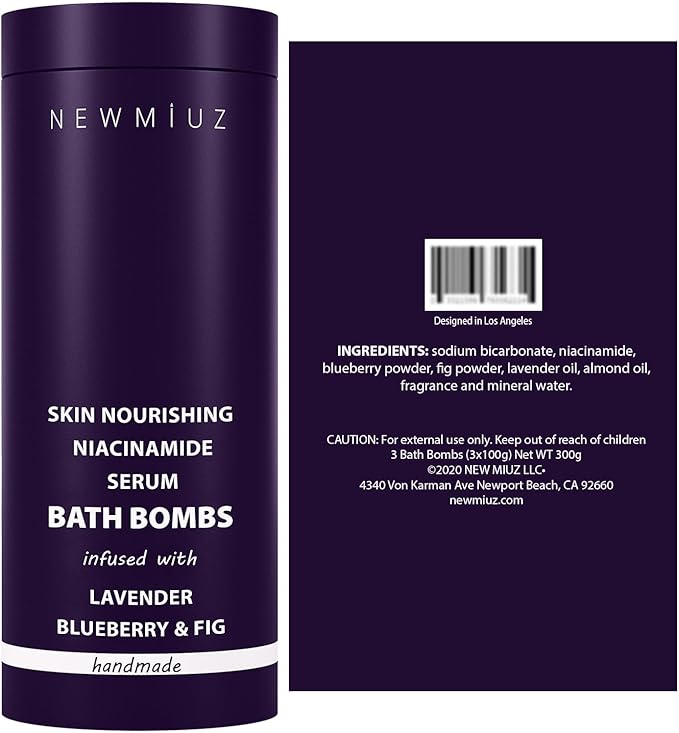 Lavender Bath Bombs Skin Nourishing Moisturize Niacinamide Serum Lavender - Image 8