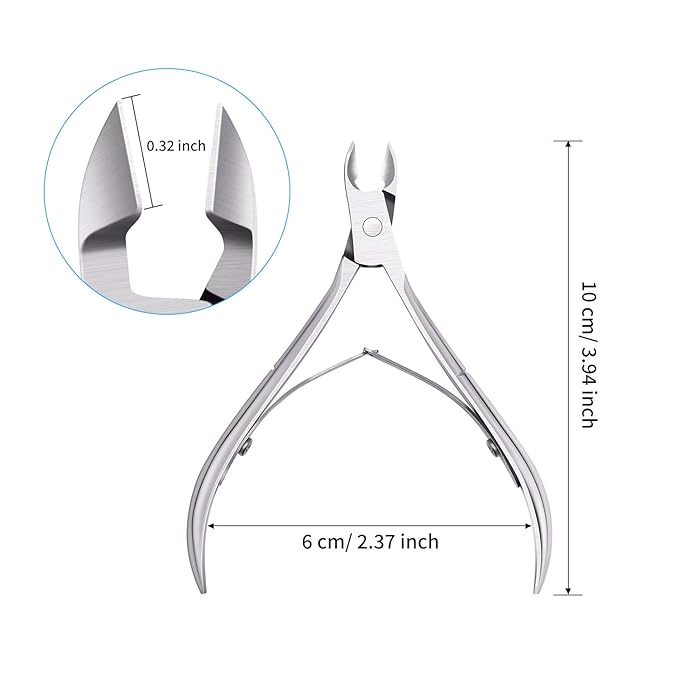 Mudder 3 Pack Silver Cuticle Trimmer Nippers Cutter Tool Stainless Steel Nail - Image 3