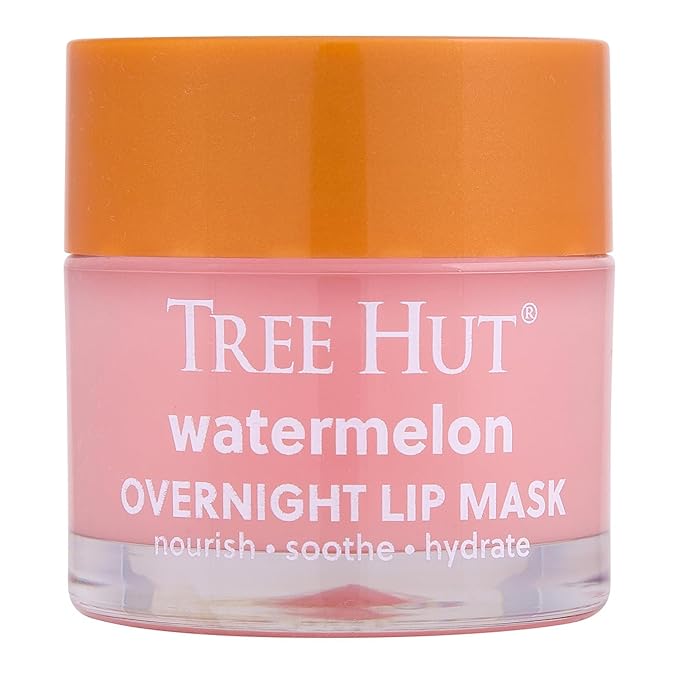 Tree Hut Watermelon Overnight Lip Mask, Hydrating Lip Treatment, Leave On by TreeHut