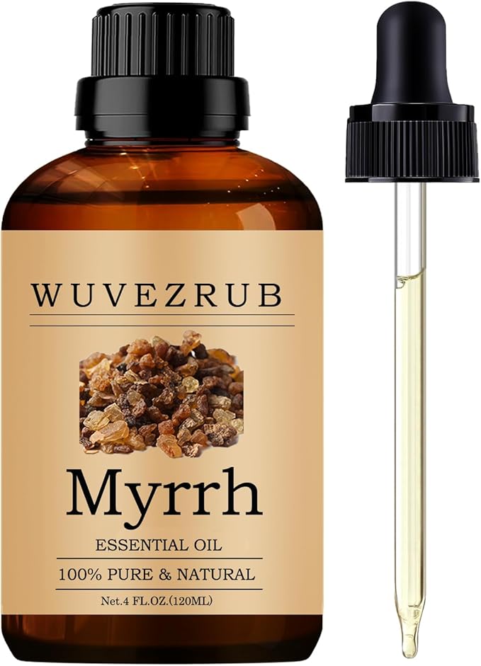 Myrrh Essential Oils, 120ML Pure and Natural Essential Oil by WUVEZRUB