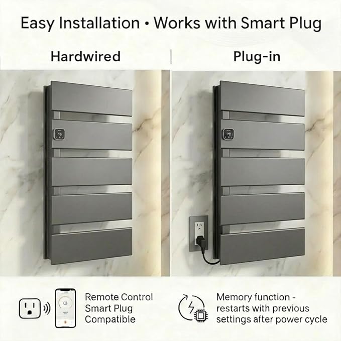 Electric Towel Warmer, Heated Towel Rack - Image 5
