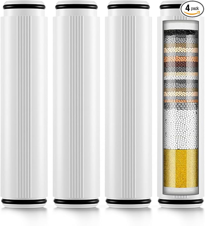 4 Pack Shower Head Filter Replacement Compatible by FanpBow
