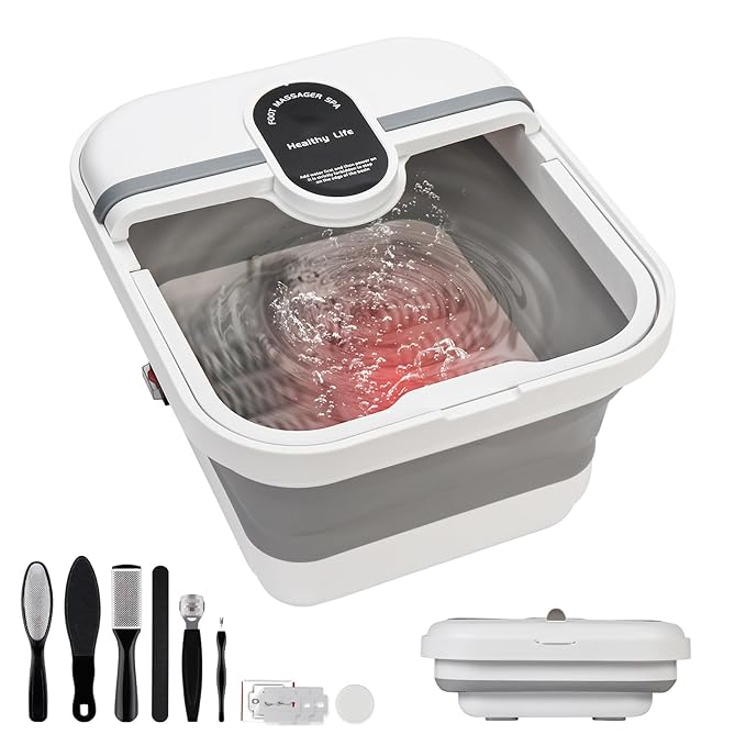 Collapsible Foot Spa Bath Massager by IeBilif