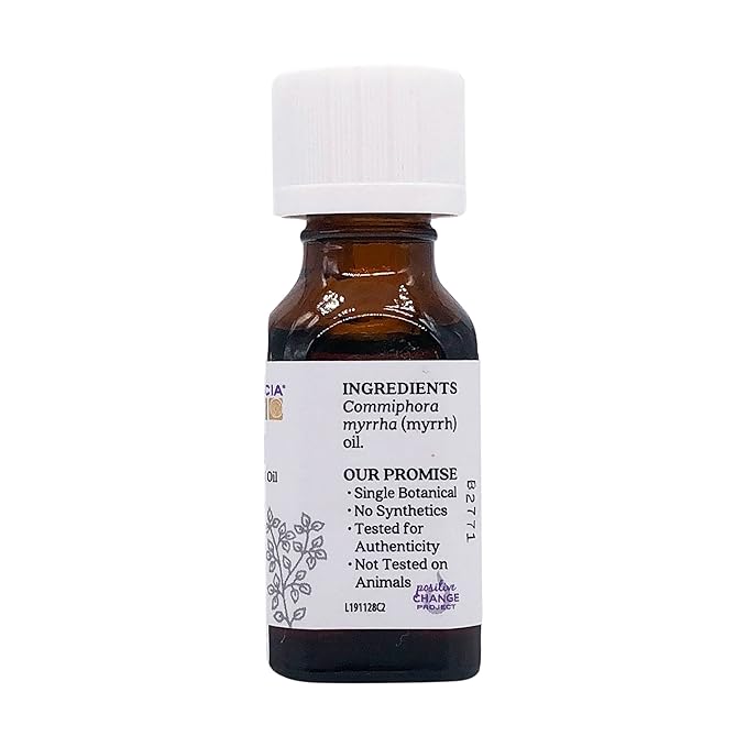 Aura Cacia 100% Pure Myrrh Essential Oil, 0.5 fl. oz, Warm Spicy Aroma - Image 3