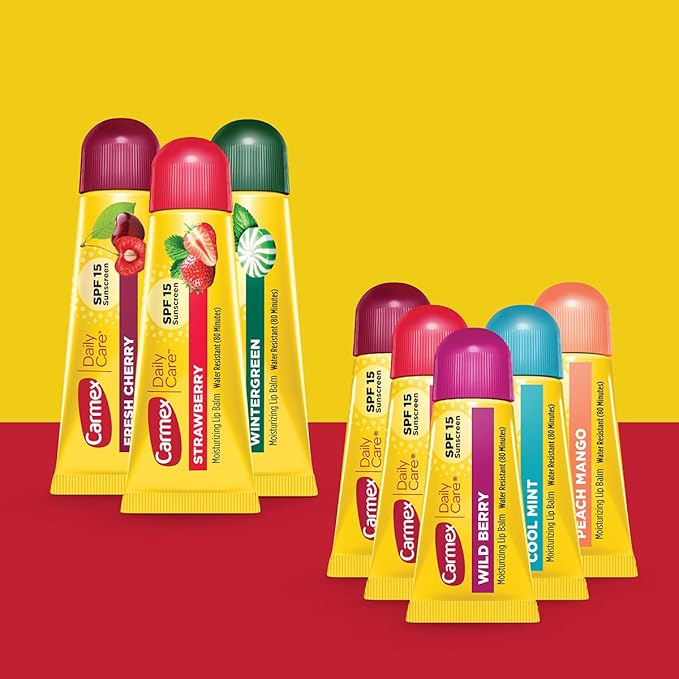 Carmex Daily Care and Daily Care Minis Moisturizing Lip Balm Pack, SPF 15 - Image 2