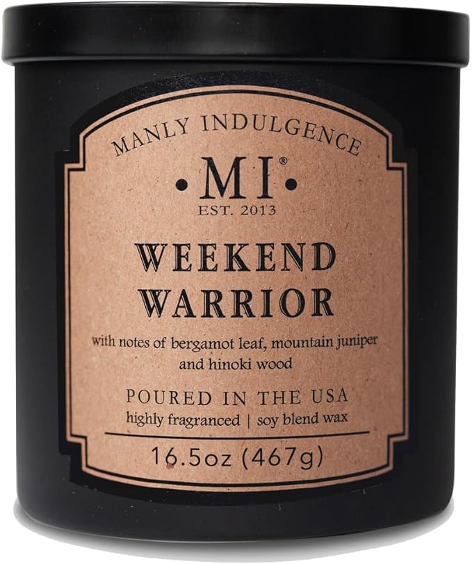 Manly Indulgence Weekend Warrior Scented Candles by ManlyIndulgence