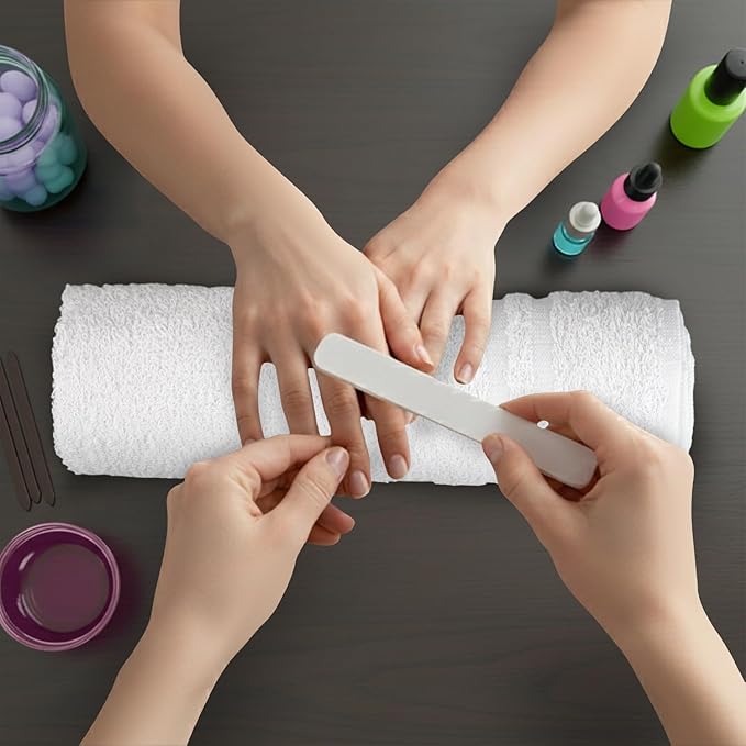 24 Pack White Hand Towels 100% Cotton Spa Towel – 16x27 inches Highly - Image 7