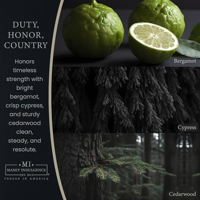 Manly Indulgence Duty Honor Country Scented Wax Melts, Wax Melt Warmer Cubes - Image 2