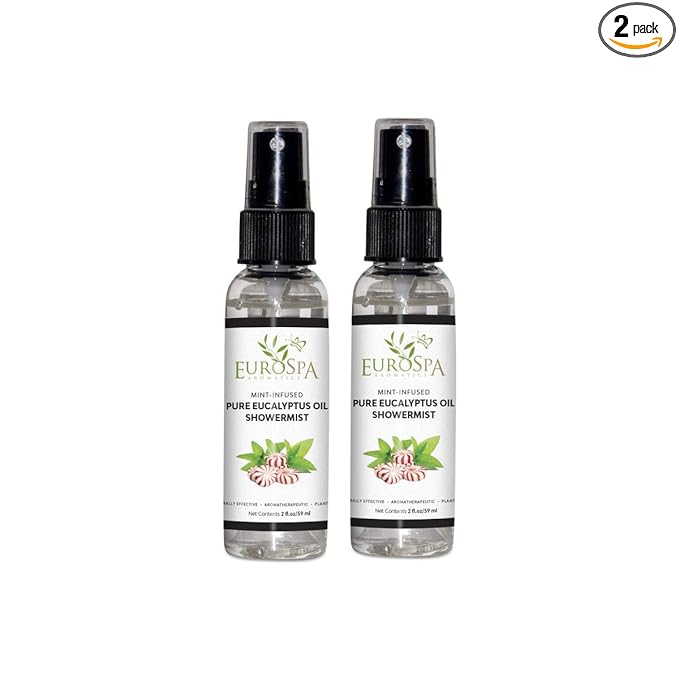 EuroSpa Aromatics Pure Eucalyptus Oil ShowerMist and Steam Room Spray, by EuroSpa+Aromatics