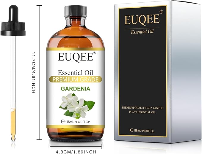 EUQEE 118ml Gardenia Essential Oil, Pure & Premium Grade Aromatherapy Oil Great - Image 9