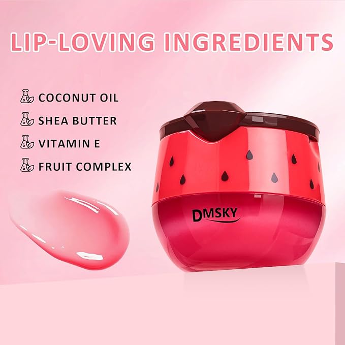 DMSKY 6 PCS Bee Lip Balm Lip Mask Honey Pot, Valentines Day Gifts, Propolis Lip - Image 3