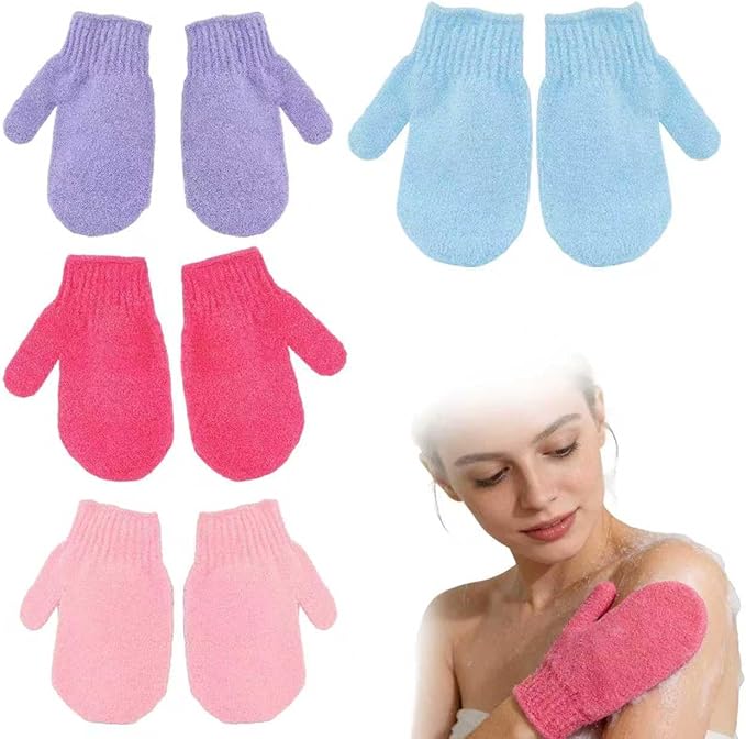 8Pcs Exfoliating Gloves -Shower Gloves by Unknown