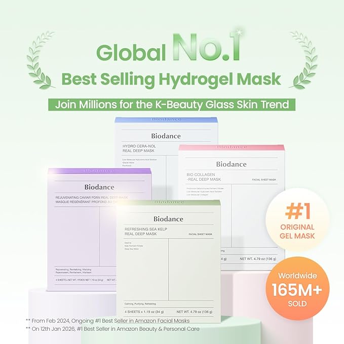 BIODANCE Refreshing Sea kelp Real Deep Mask, Overnight Hydrogel Face Mask - Image 2