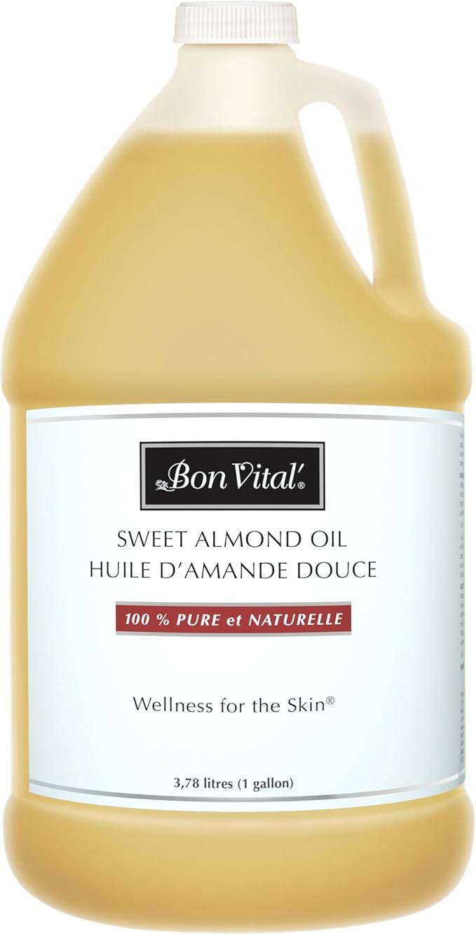 Bon Vital' Sweet Almond Oil Skin & Hair Moisturizer & Gentle Massage Oil by BonVital
