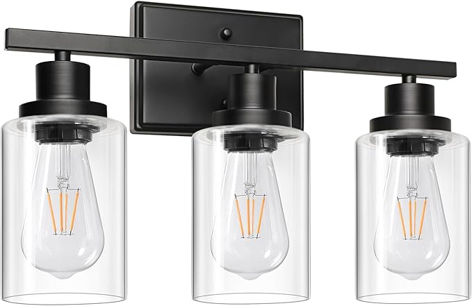 Ascher Bathroom Vanity Light Fixtures, 3 Light Wall Sconces Lighting - Image 9